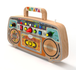 2Kids Toys Activity board Dřevěné FM rádio