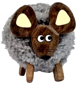 2Kids Toys Dřevěná figurka XL pompon Myš