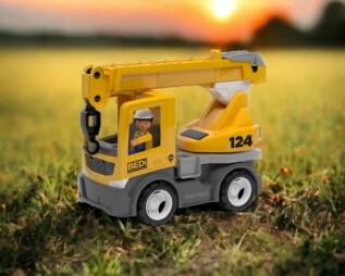 ECO MultiGO Build 2+1 - Igráček stavbař, auto, jeřáb, valník