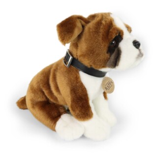 Plyšový pes boxer s obojkem 27 cm ECO-FRIENDLY