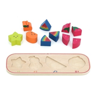 Vilac Vkládací puzzle Učím se počítat ovoce Sarah Betz