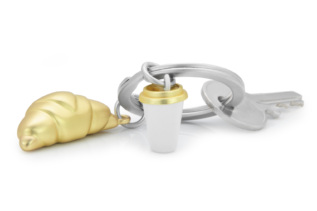 MTM Klíčenka Croissant a šálek Kávy