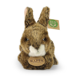 Plyšový králík hnědý 17 cm ECO-FRIENDLY