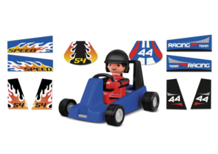 efko Igráček Závodník - figurka s modrou motokárou