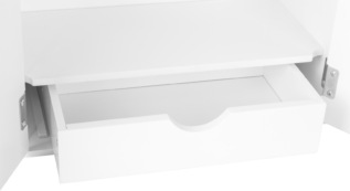 small foot Šatní skříň pro panenky bílá