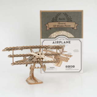 RoboTime 3D dřevěná skládačka Historické letadlo Historické letadlo