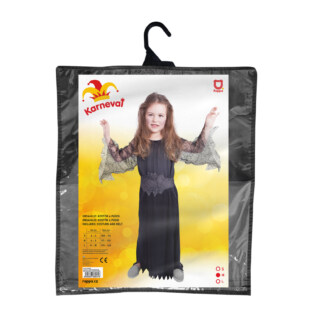 Dětský kostým černá čarodějnice (M)