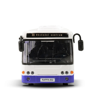 Autobus který hlásí zastávky česky 28 cm modrý
