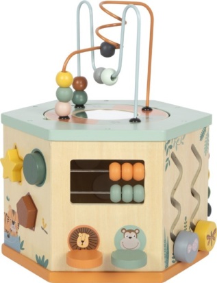 small foot Motorická kostka se 7 hracími plochami Safari