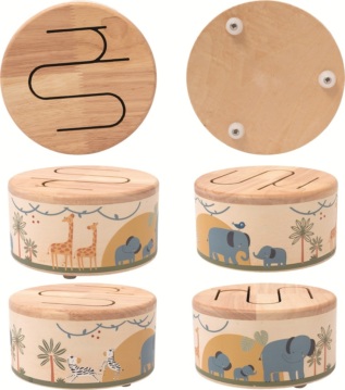 2Kids Toys Dřevěný bubínek Safari
