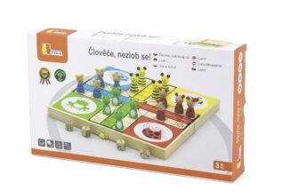 Dřevěné Člověče, nezlob se! v české krabici