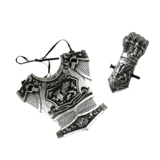 Rytířská sada s meči stříbrná