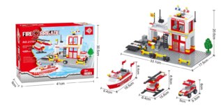 Kompatibilní stavebnice BLOXO hasiči stanice 368 ks