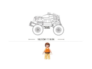 Sluban Power Bricks Natahovací Stříbrný ohnivák Off-road Monster