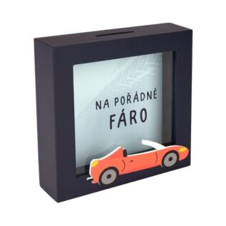 3D pokladnička v rámečku - Pořádné fáro