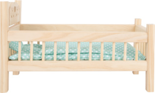 small foot Dřevěná postýlka pro panenky přírodní