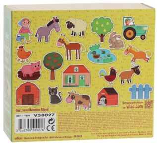 Vilac Dřevěné magnetky farma 20ks