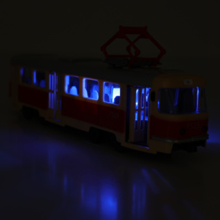 Tramvaj která hlásí zastávky česky 28 cm