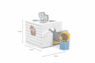 Dřevěná vkládačka se zvířátky