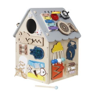 2Kids Toys Activity board Domeček šedý