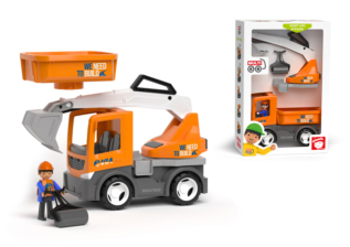 efko MultiGO VIA 2+1 - Igráček silničář, auto, bagr, valník, válec