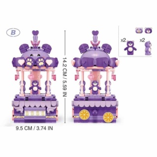 Sluban Pleyerid M38-P8027 Kolotoč se zvířátkem B Medvěd