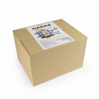 Velká parkovací garáž s heliportem - náhradní obal