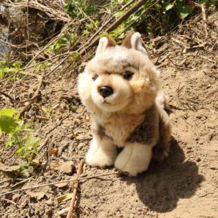 Plyšový vlk 18 cm ECO-FRIENDLY