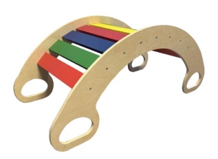 2Kids Toys Montessori duhová houpačka velká