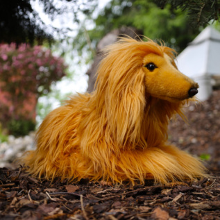 Plyšový pes afghánský chrt 32 cm ECO-FRIENDLY