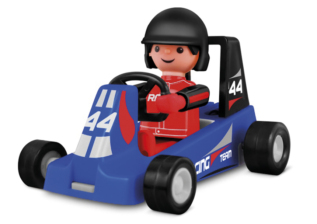 efko Igráček Závodník - figurka s modrou motokárou