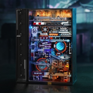 RoboTime 3D mechanická skládačka kuličkové dráhy Město budoucnosti