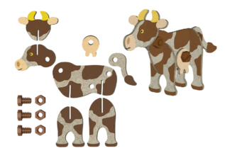 efko ECO Roto Veselá farma – ekologická stavebnice