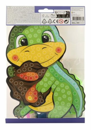 Kreativní set diamantové malování dráček A5 velké XL kameny + pero vosk tácek dráček