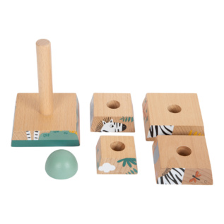 small foot Dřevěná nasazovací věž Safari