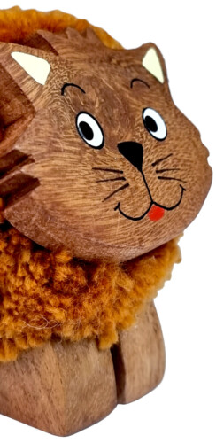 2Kids Toys Dřevěná figurka XL pompon Kočka