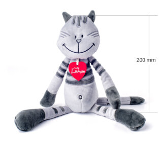 Kocour Matteo střední - šedý 38 cm