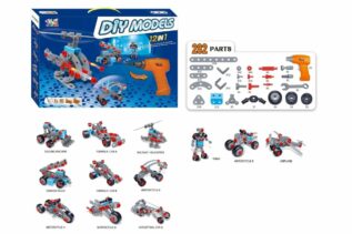 Stavebnice šroubovací s vrtačkou - 282 dílků