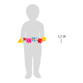 small foot Barevný hlavolam 1ks žlutá hvězda