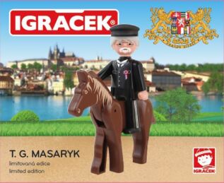 efko Igráček Tomáš G. Masaryk - figurka s koněm