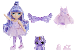 Rainbow High Malá sestřička víla - Amethyst (Purple)