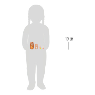 small foot Matrjoška medvědí rodina