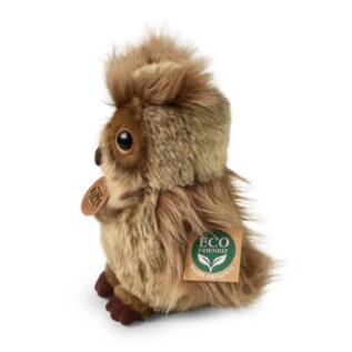 Plyšový sova/výr virginský 16 cm ECO-FRIENDLY