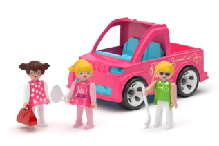 Igráček MultiGO Trio Julie sport club - auto pro holčičky s figurkami