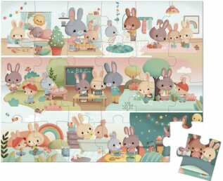 Janod puzzle Můj den v kufříku