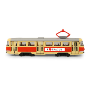 Tramvaj která hlásí zastávky česky 28 cm PRAGUE