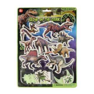 Dekorace na stěnu dinosauři svítící ve tmě