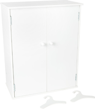 small foot Šatní skříň pro panenky bílá