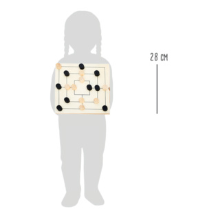 small foot Dřevěné kompaktní šachy 3v1