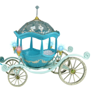 Kočár s okřídleným koněm a světlem